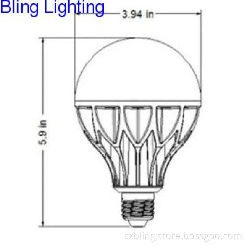 G100 11W LED bulb,natural white,4000K-4500K,800lm,beam angle 120D